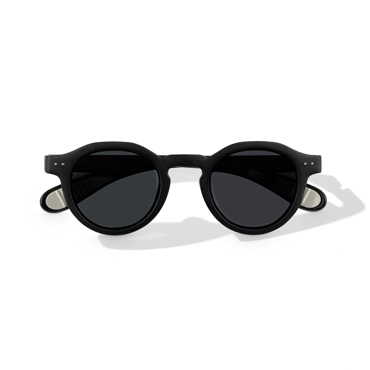 Frontansicht der schwarzen Flitzkids Kindersonnenbrille